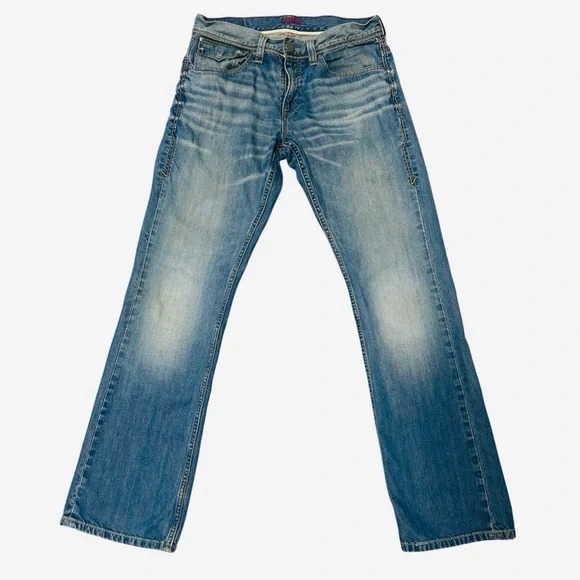 Levi’s Red Jeans / Men’s Slim Boot Bootcut / Batwing Flap Pocket 32W x 34L - Picture 2 of 7